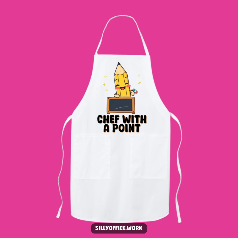 Funny Pencil Blackboard Apron - Kitchen Creation with Hilarious Style