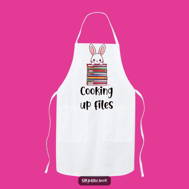 Funny Kawaii Rabbit Apron - Kitchen File Peeker Chef's Bib Gift