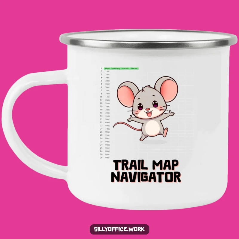 Funny Computer Mouse Camping Mug - Power Your Adventures with Digital Art