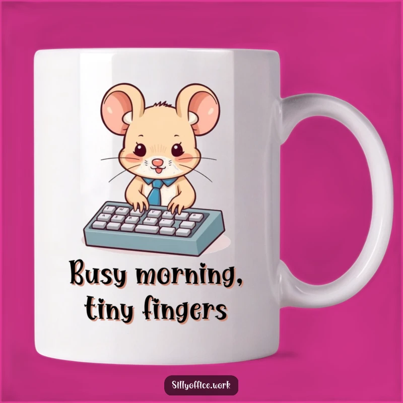 Funny Business Mouse Mug: A Humorous Gift for the Hardworking Mouse