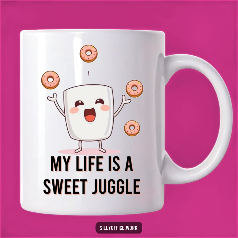 Funny Coffee Mug Juggling Donuts: A Delightful and Hilarious Gift for Coffee Lovers