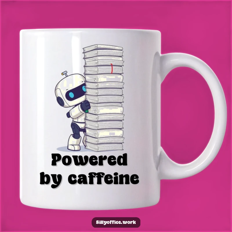 Funny Robot Stapler Mug - Hilarious Gift for Office Workers and Paper Pushers