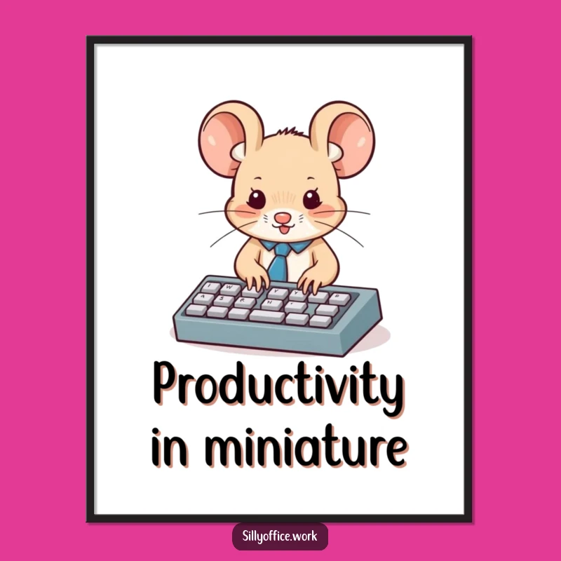 Funny Business Mouse Digital Art: Instant Professional Humor for Your Space