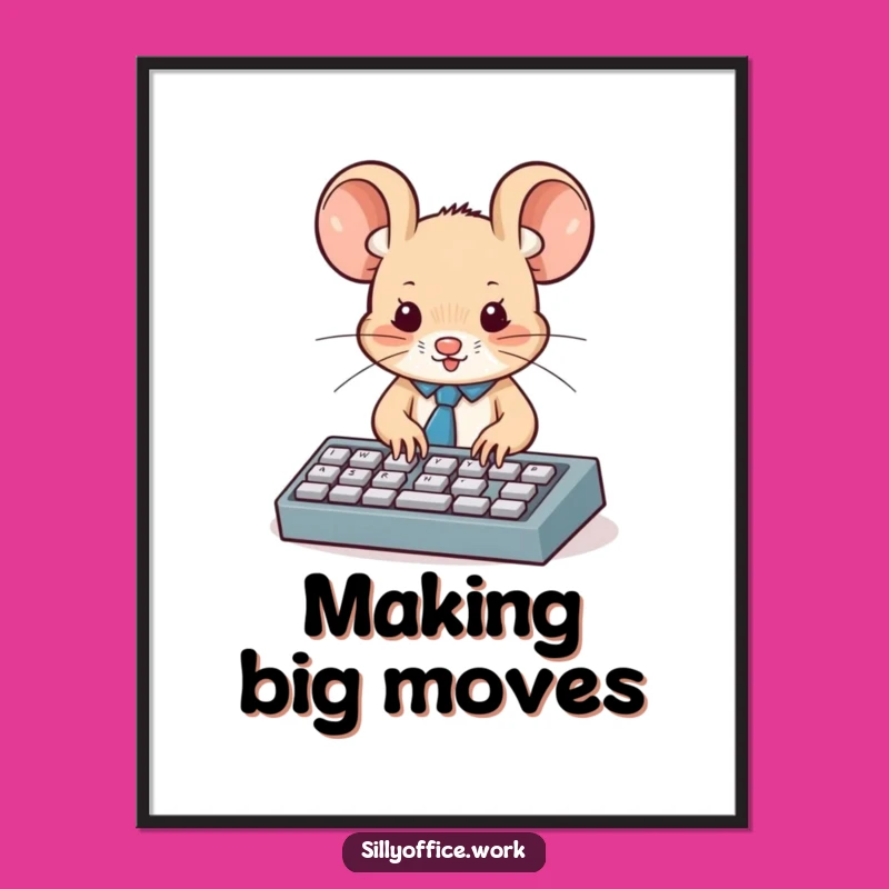 Funny Business Mouse Poster: Add Professional Humor to Your Space