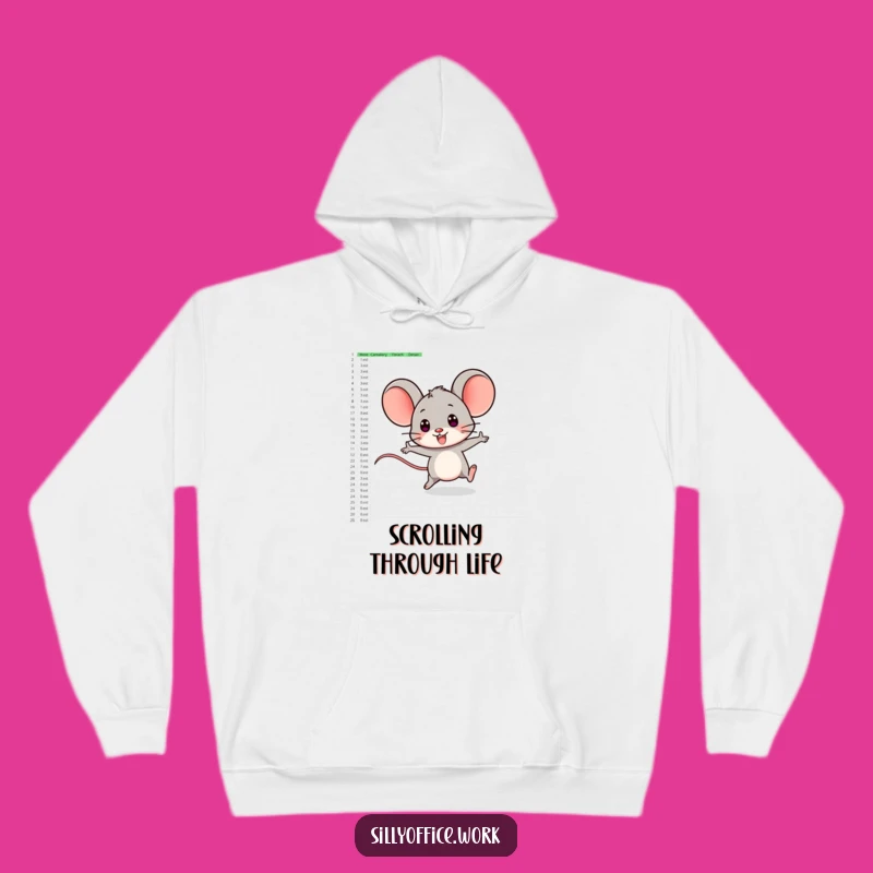 Funny Computer Mouse Hoodie - Cozy and Humorous Gift for Digital Nomads