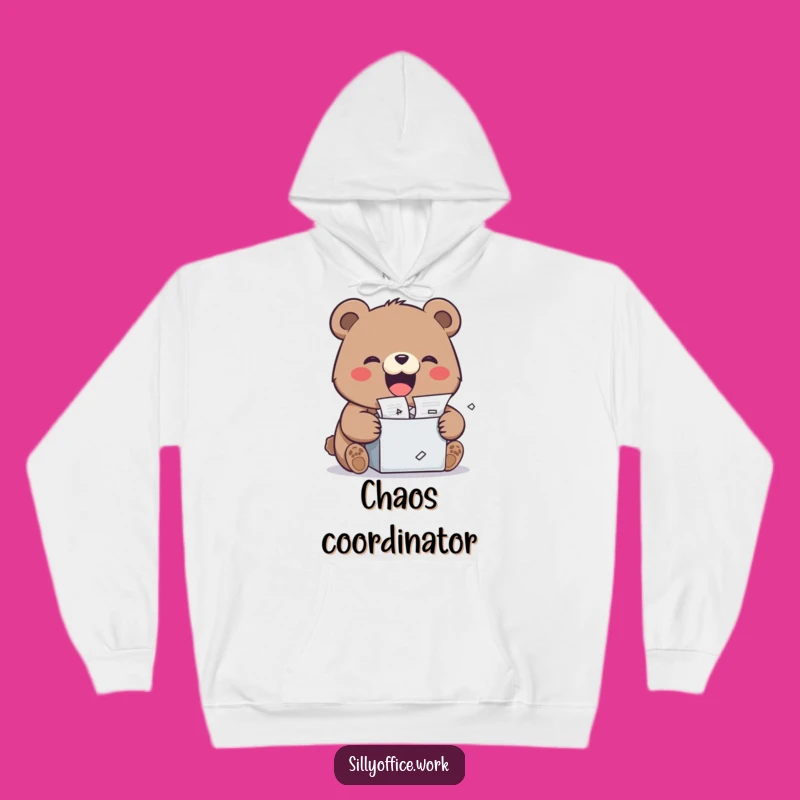 Funny Kawaii Bear Hoodie - Cozy Shredder Sweatshirt for Comfort