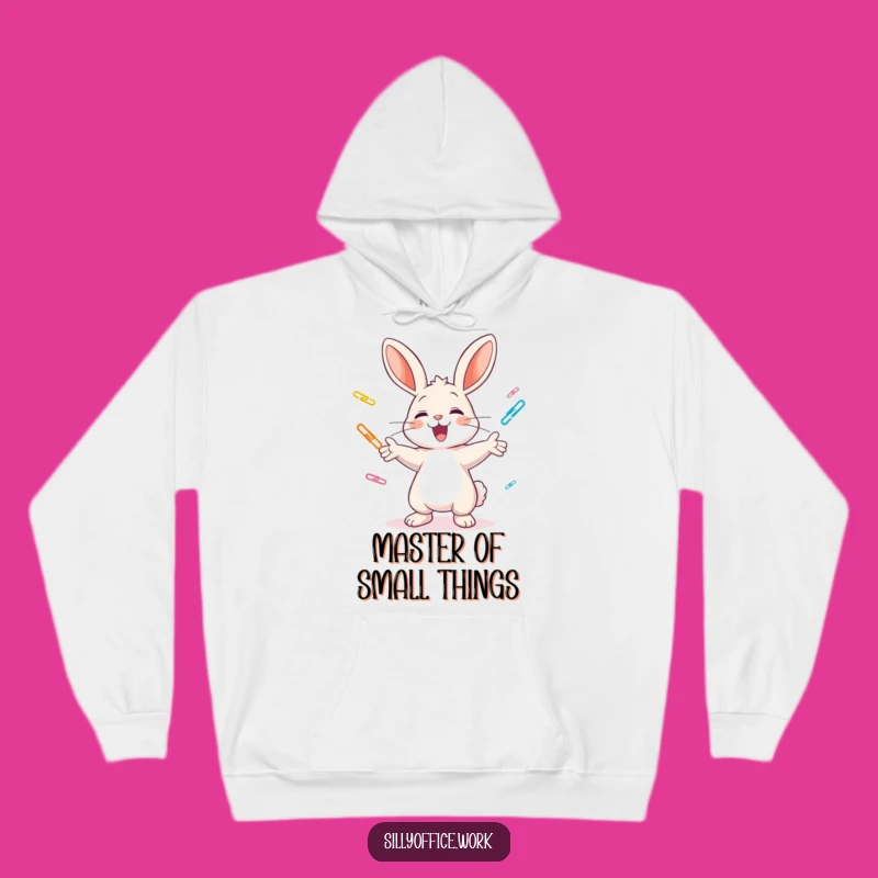 Cozy Funny Juggling Bunny Hoodie: Warmth Meets Whimsical Office Humor