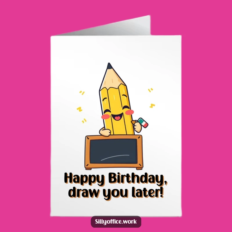 Free Printable Birthday Card: Pencil Scribbles Wishes for Your Special Day!