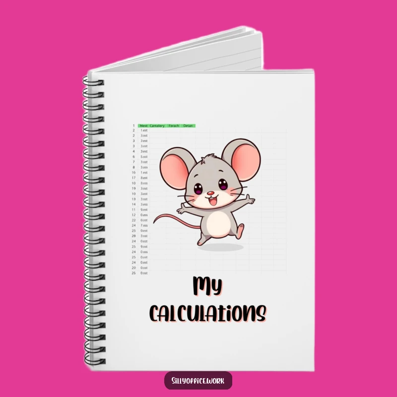Funny Computer Mouse Notebook - For Logging Data and Hilarious Insights