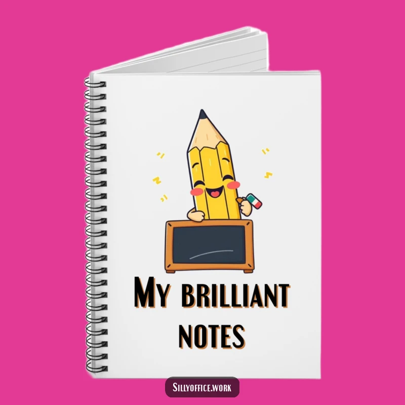 Funny Pencil Blackboard Notebook - For Jotting Down Brilliant Ideas