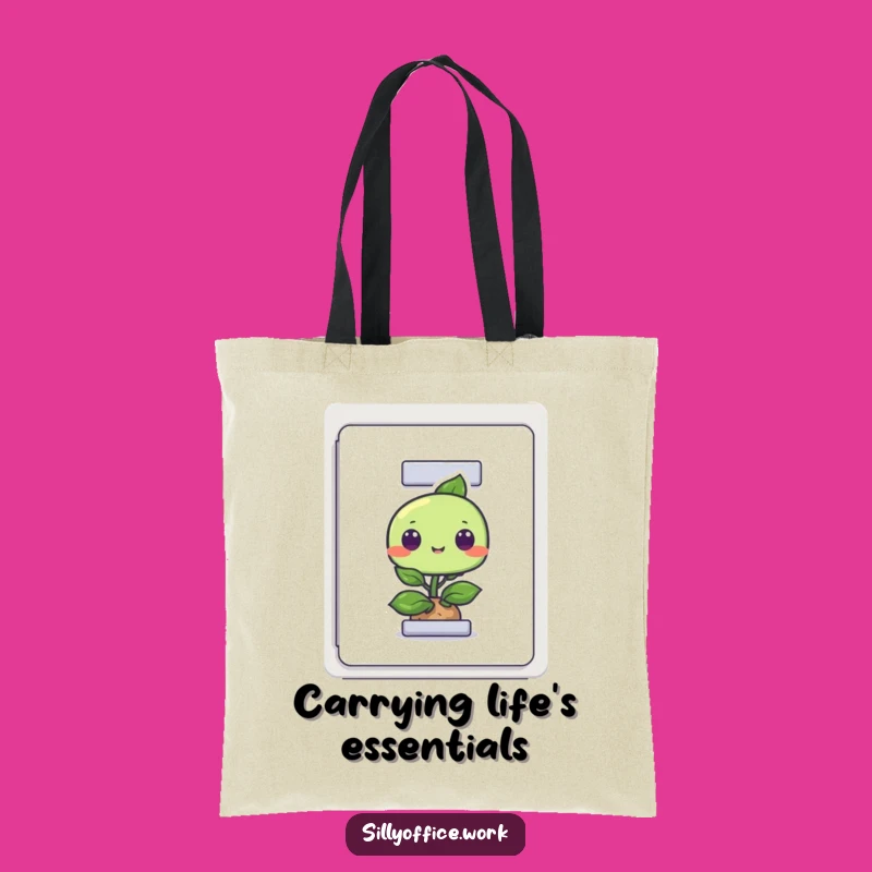 Funny Plant Filing Cabinet Tote Bag: Stylish & Hilarious Carry-All for Office & Errands