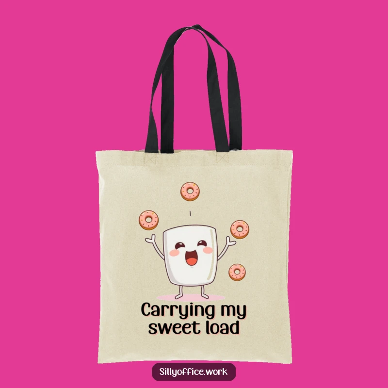 Funny Donut Juggling Mug Tote Bag: Stylish & Hilarious Carry-All for Everyday Fun