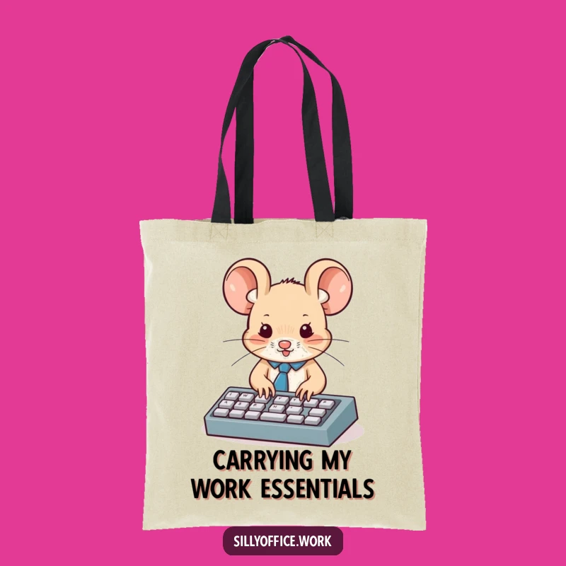 Funny Business Mouse Tote Bag: Carry Your Essentials with Professional Flair