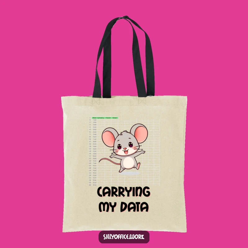 Funny Computer Mouse Tote Bag - Carry Your Data with Hilarious Style